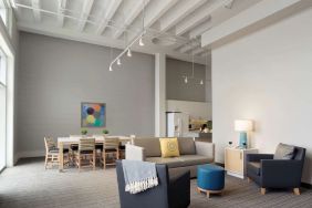 Lobby and lounge at Sonesta ES Suites New Orleans.