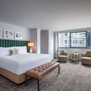 Day use room with natural light at Royal Sonesta Chicago Downtown. 