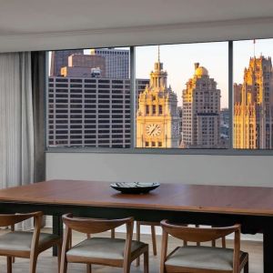 Meeting space with city view at Royal Sonesta Chicago Downtown. 