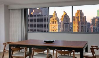 Meeting space with city view at Royal Sonesta Chicago Downtown. 