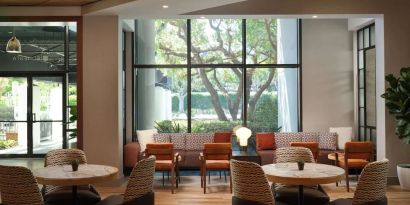 Dining area at Sonesta Irvine.