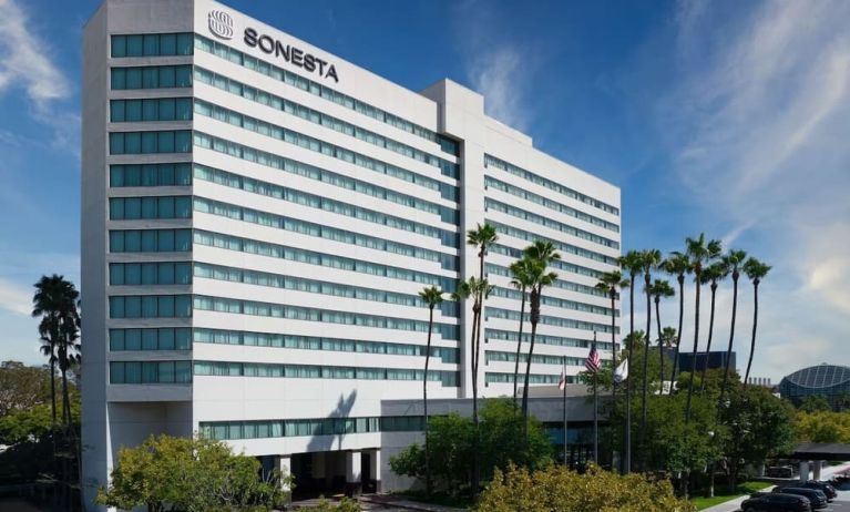 Hotel exterior at Sonesta Irvine.