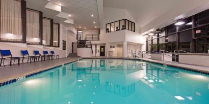 Indoor pool at Sonesta Irvine.