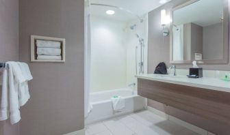 Guest bathroom at Sonesta Anaheim Resort Area.