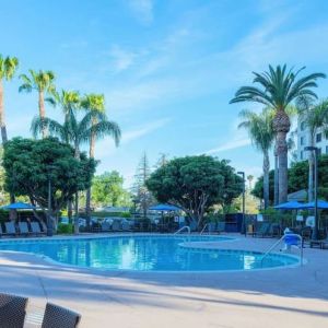 Outdoor pool at Sonesta ES Suites Anaheim Resort Area.