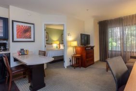 Spacious king room at Sonesta ES Suites Anaheim Resort Area.