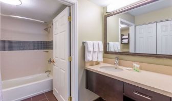 Guest bathroom at Sonesta ES Suites Anaheim Resort Area.