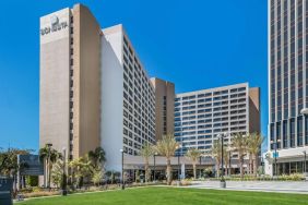 Hotel exterior and parking space at Sonesta Los Angeles Airport LAX.