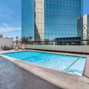 Stunning outdoor pool at Sonesta Los Angeles Airport LAX.