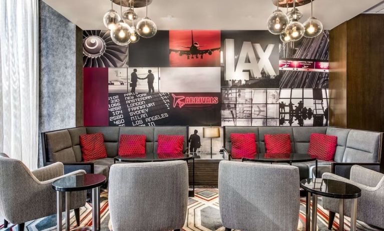 Lounge and bar area at Sonesta Los Angeles Airport LAX.