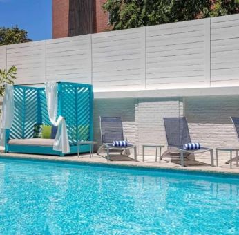 Outdoor pool at Royal Sonesta Washington DC Dupont Circle.