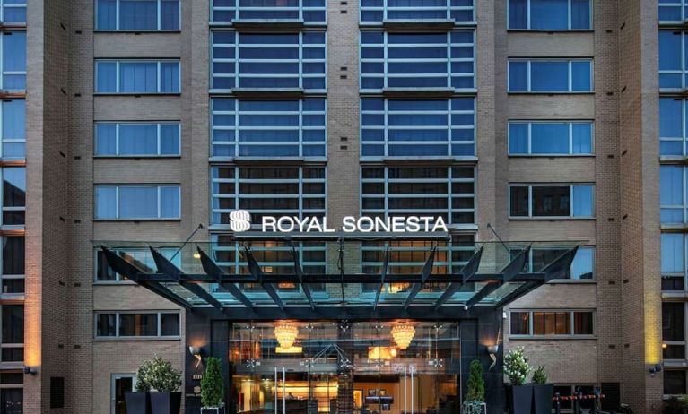 Hotel exterior at Royal Sonesta Washington DC Dupont Circle.