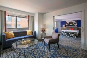 Spacious king room with lounge at Royal Sonesta Washington DC Dupont Circle.