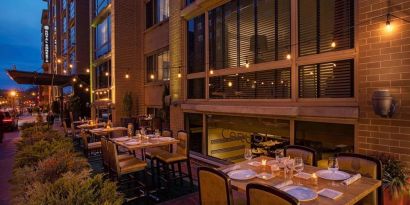 Outdoor dining experience at Royal Sonesta Washington DC Dupont Circle.