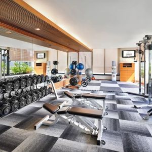 Fitness center at Fraser Suites Sukhumvit, Bangkok.