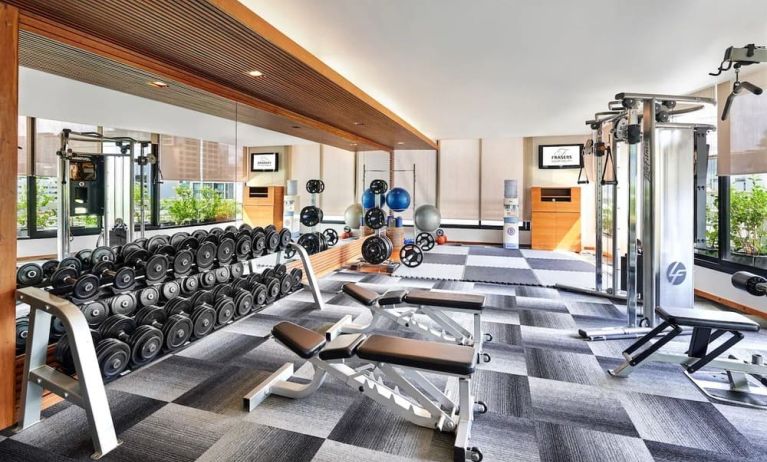 Fitness center at Fraser Suites Sukhumvit, Bangkok.