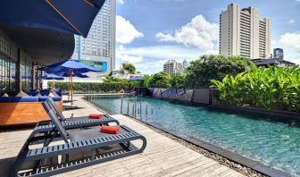 Stunning outdoor pool at Fraser Suites Sukhumvit, Bangkok.