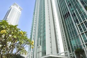 Hotel exterior at Fraser Residence Sudirman Jakarta.