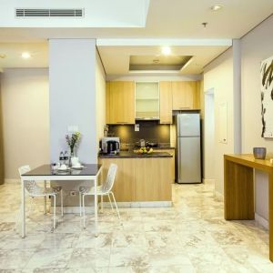 Day use room with kitchen at Fraser Residence Sudirman Jakarta.