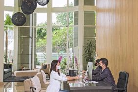 Business center at Fraser Residence Sudirman Jakarta.