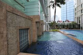 Pool area at Fraser Residence Sudirman Jakarta.