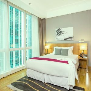 Day use room at Fraser Residence Sudirman Jakarta.