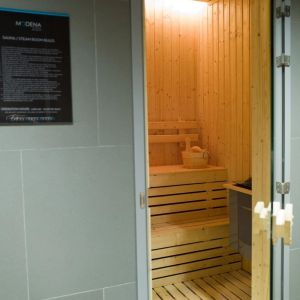 Steam room and sauna available at Modena By Fraser Bangkok.