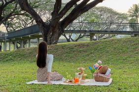 Picnic and garden area at Modena By Fraser Bangkok.