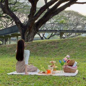 Picnic and garden area at Modena By Fraser Bangkok.