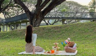 Picnic and garden area at Modena By Fraser Bangkok.