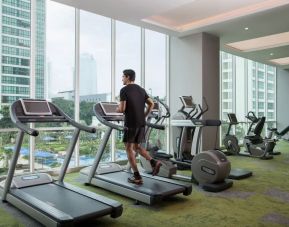 Gym available at Fraser Place Setiabudi Jakarta.