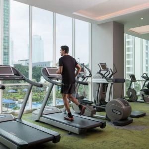 Gym available at Fraser Place Setiabudi Jakarta.