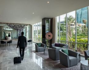 Lobby and lounge at Fraser Place Setiabudi Jakarta.