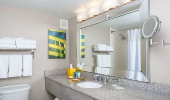 Guest bathroom at Sonesta Miami Airport.