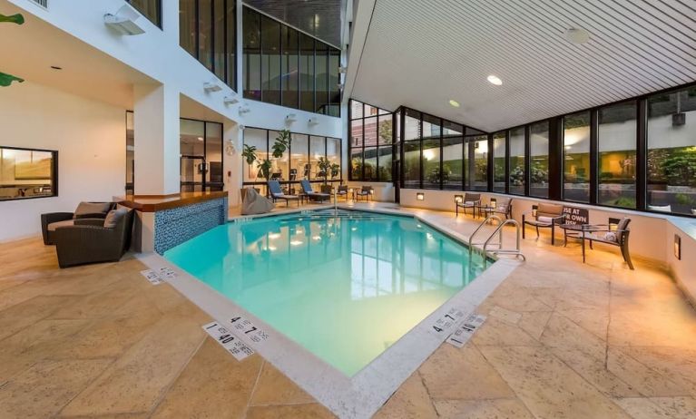 Indoor pool at Sonesta White Plains Downtown.