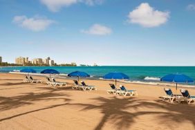 Beach access at Royal Sonesta San Juan.