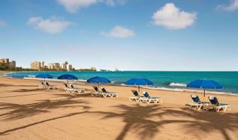 Beach access at Royal Sonesta San Juan.