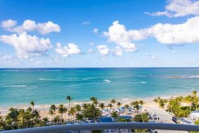 Beach view at Royal Sonesta San Juan.