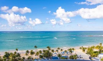 Beach view at Royal Sonesta San Juan.