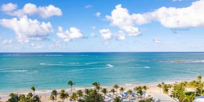 Beach view at Royal Sonesta San Juan.