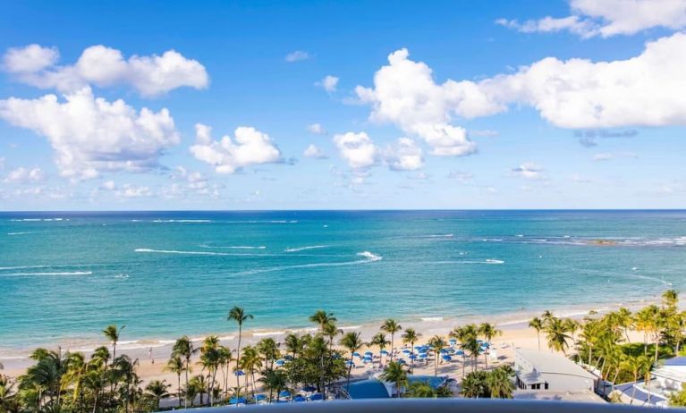 Beach view at Royal Sonesta San Juan.