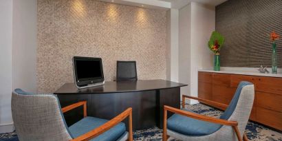 Business center at Royal Sonesta San Juan.