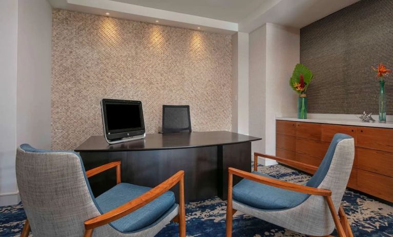 Business center at Royal Sonesta San Juan.