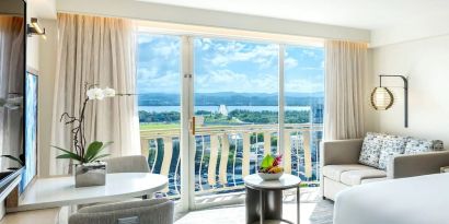 Day room with sea view at Royal Sonesta San Juan.