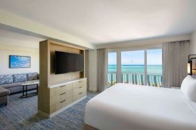 Spacious king day use room at Royal Sonesta San Juan.