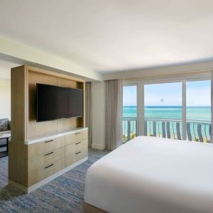 Spacious king day use room at Royal Sonesta San Juan.