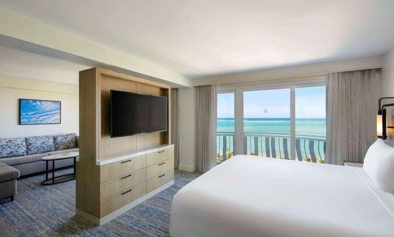 Spacious king day use room at Royal Sonesta San Juan.