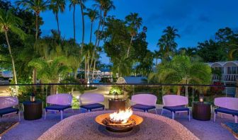 Outdoor fire pit at Royal Sonesta San Juan.