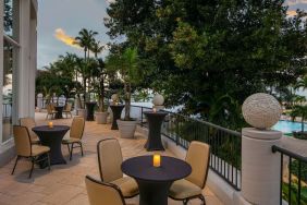 Outdoor dining and terrace at Royal Sonesta San Juan.