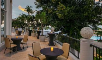 Outdoor dining and terrace at Royal Sonesta San Juan.